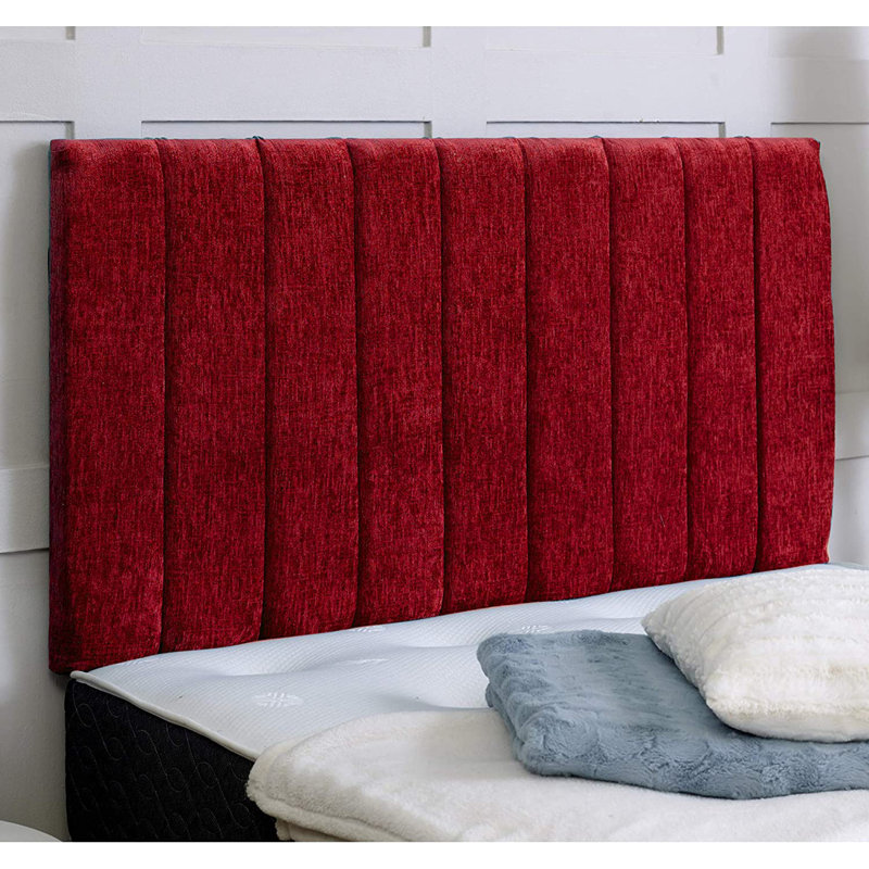 Cartha Upholstered Headboard, Red, Small Single (2'6)