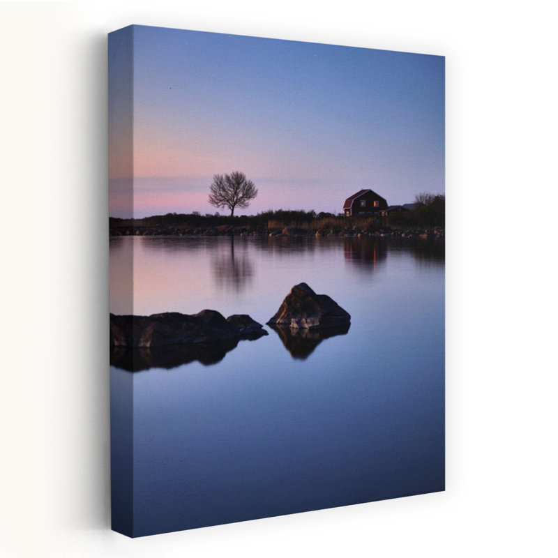 Blue Hour Reflections by Hamed Bank - Wrapped Canvas Print, 60.96 cm H x 40.64 cm W