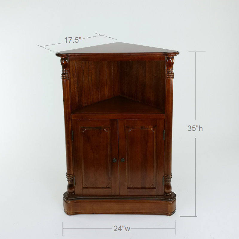 Fardeen Solid Wood Accent Cabinet, Brown