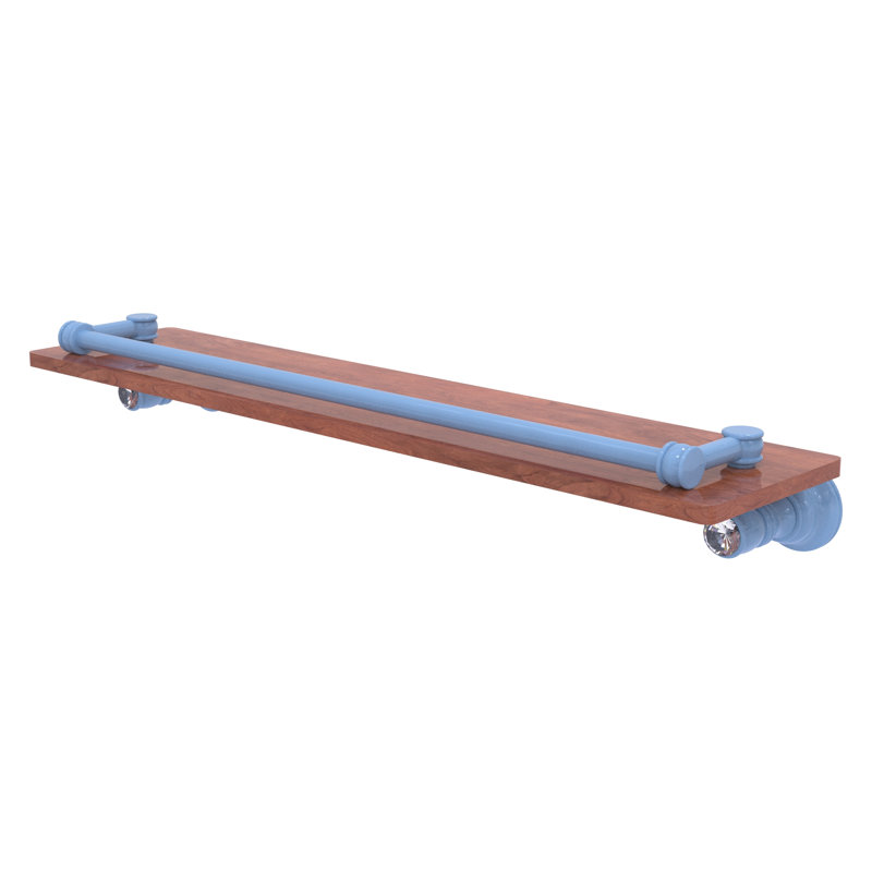 Tablette flottante Carolina, H 3,3 po x l 22 po x P 5,54 po, Bleu troll plat