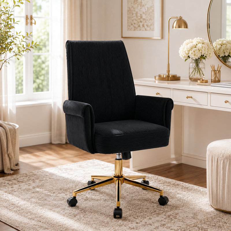Chaise de bureau Modern, Noir