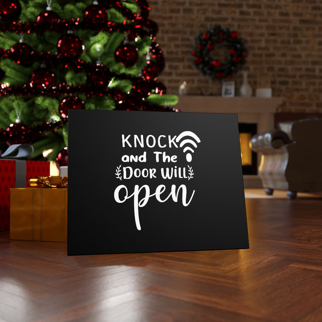 Trinx Scripture Canvas The Door Will Open Christian Wall Art Bible ...