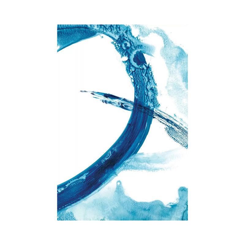 "Aqua ring II" par Ethan Harper, reproduction d’art, H 26 po x l 18 po x 1,5 po, Toile tendue, Aucun mat