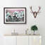 White Cherry Blossom Tree in Bloom - Picture Frame Painting Print-56739298-56739299