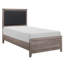 Lit tapissier standard à profil bas Hooksett-1412085289