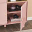 Armoire de rangement moderne et multifonctionnelle en bois avec tiroir en cuir - pour la maison ou le bureau - rose-97811729