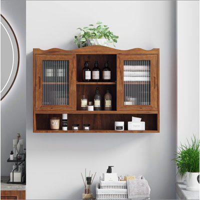 Armoire coulissante 35,4 po à 2 portes et trois niveaux d'espace de rangement, convenant aux salles de bain, cuisines et salles à manger