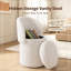 Fauteuil demi-tonneau avec rangement à plateau rabattable-409842322