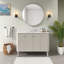 Meuble-lavabo simple Haley 48 po, blanc cachemire
