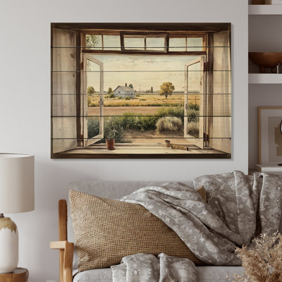 Window To Landscape Views I " Window to Landscape Views I " Print