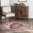 Alfonso Medallion Power Loom Performance Red/Orange Rug-792957148