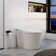 Smart Bidet Toilets Tankless, Auto Open/Soft-close, Auto Dual Flush Heated Seat Warm Wash Dry, Massage Clean, Remote Control