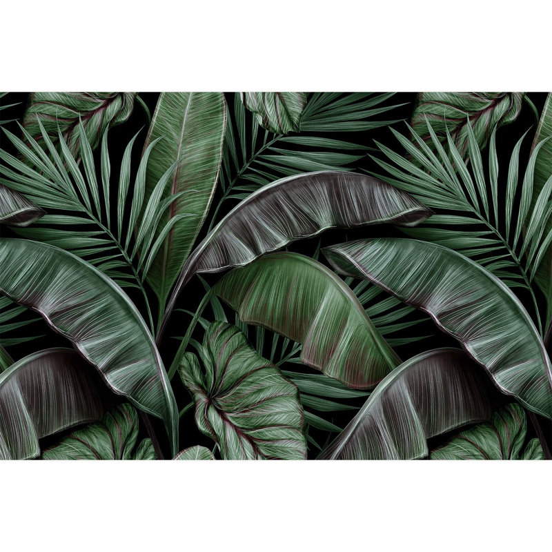 Feuillage tropical luxuriant à feuilles tropicales, L 96 po x l 144 po