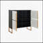 Armoire de rangement polyvalente à quatre portes pour la cuisine, la salle à manger et les espaces de vie