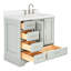 Meuble-lavabo simple avec plateau Abshire 37-93359279