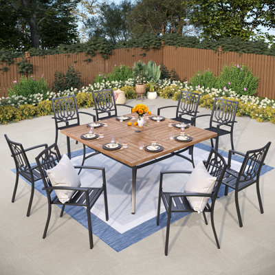 Mariana 8 - Person Patio Dining Set with Square Table