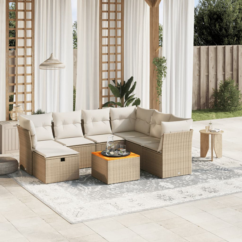Vidaxl Garden Sofa Set Beige