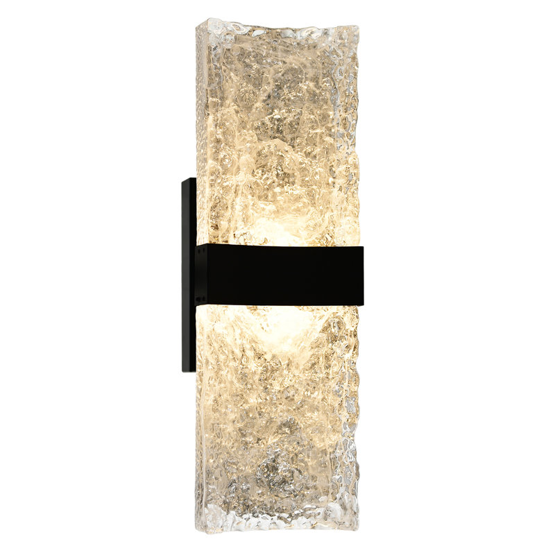Braxten Integrated LED Wall, Black