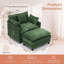 Fauteuil d'appoint rembourré en chenille 39,4 po, fauteuil de lecture pour chambre à coucher, fauteuil de lecture moderne 39,4 po-1361285903