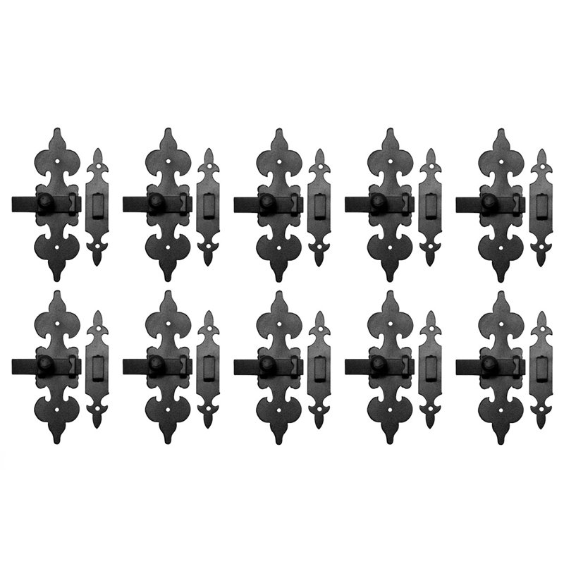 Wrought Iron Fleur De Lis Latch