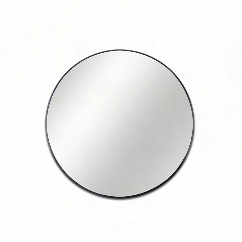 Miroir de salle de bain 39 po, Noir, 39 po x 39 po