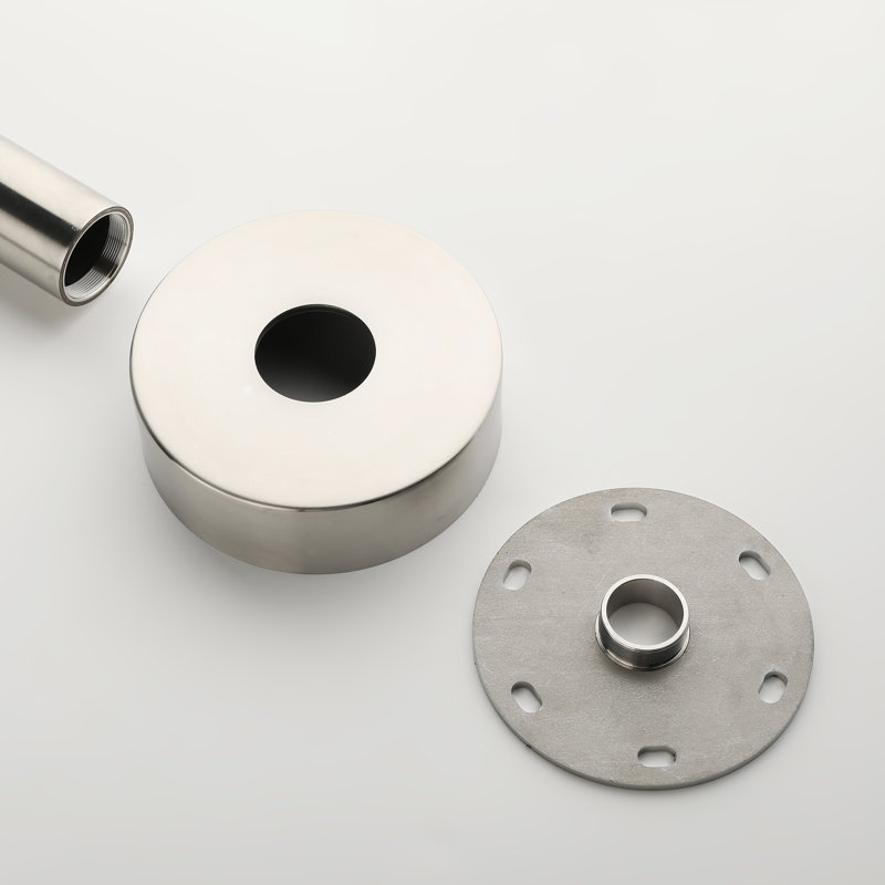 Douche d'extérieur autoportante en acier inoxydable 316 avec douche à main, Noir mat