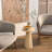 13.6'' Round End Table,side Table With Fluted Pedestal Base-1110293160