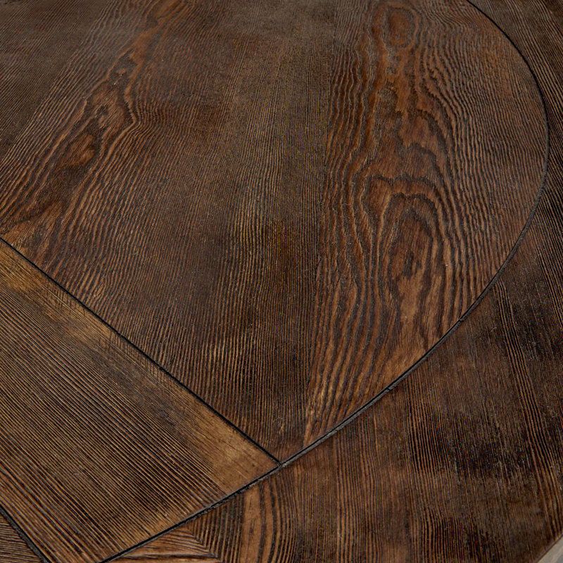 Table de salle à manger à piédestal Ashbaugh, Brun, L 54 po x l 54 po