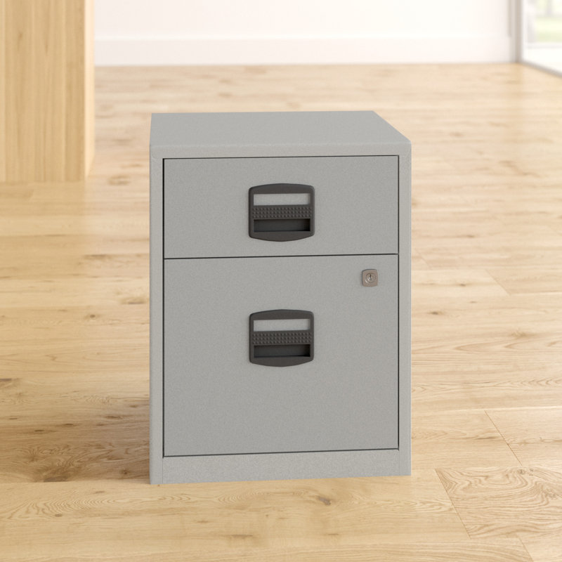 41.3cm Wide 2 -Drawer File Cabinet, Silver