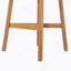 Tabouret de bar d'extérieur en bois fini teck avec osier brun clair, ensemble de 2