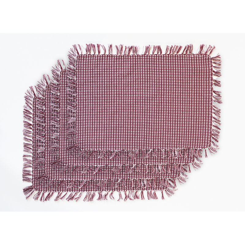 Ensemble de napperons en coton 4 pièces Pocklingt, Vin