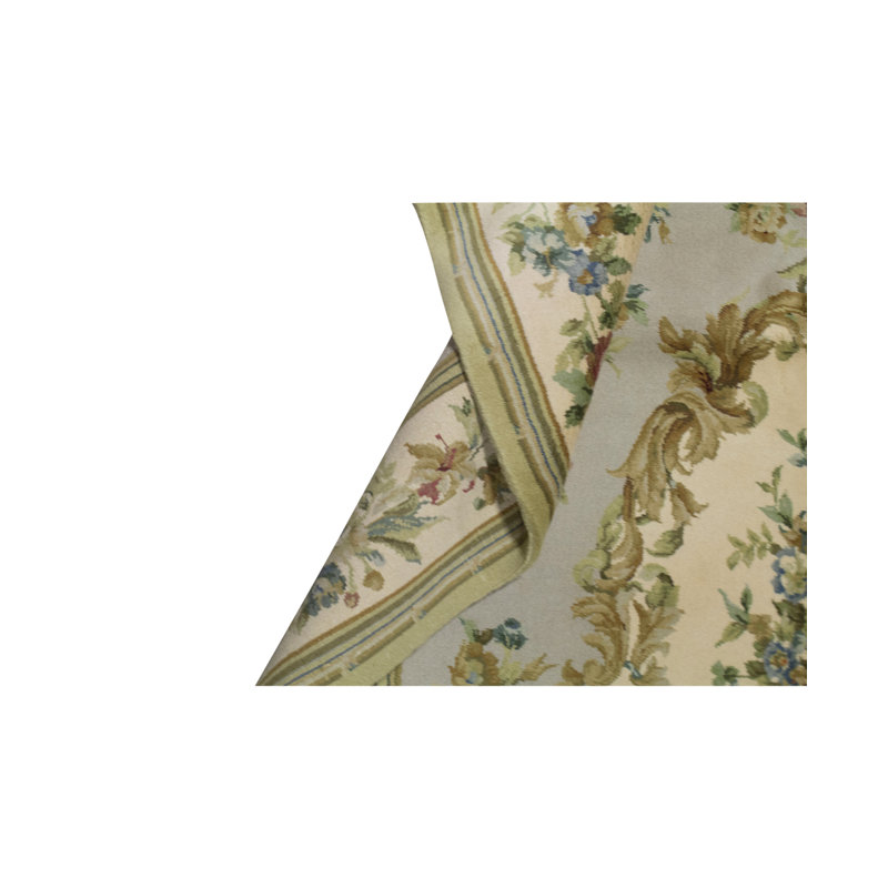 Savonnerie Wool Oriental Area Rug
