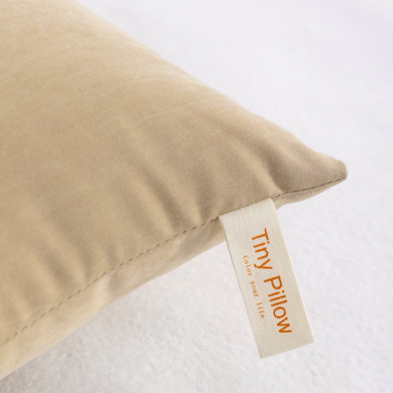 Microfiber Tiny Pillows, Machine Washable - NTBAY, Light Taupe, 11"x7"