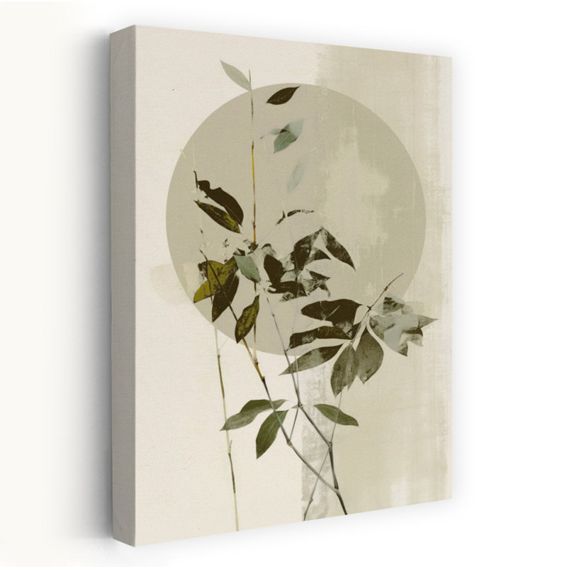Contemporary Art Abstract Contemporary Elegant Nature Plant Art by Treechild - Wrapped Canvas Print, 60.96 cm H x 40.64 cm W