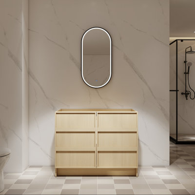 42" Bathroom Vanity Base with Soft-Close Cabinet Doors