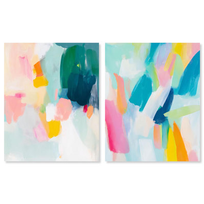 «Vibrant Soul Duo», reproduction d'art sur toile par Art Remedy, galerie tendue, 30 x 36