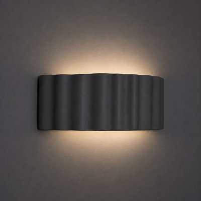 Ceramic Flush Mounted Sconce