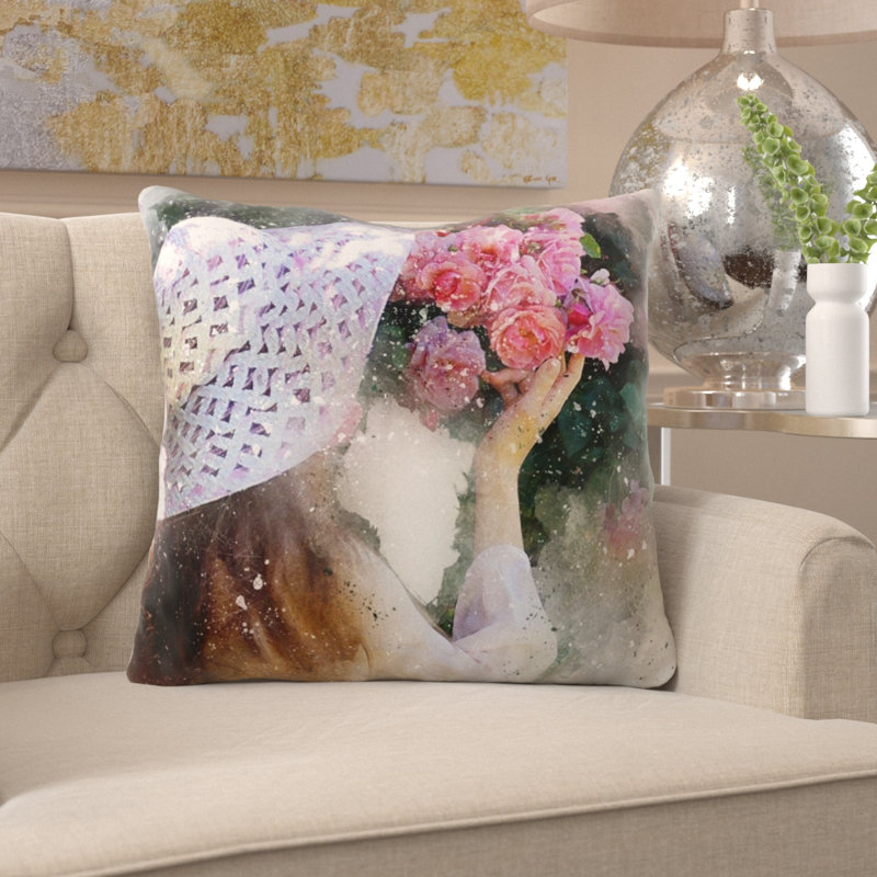 Coussin de fille fille Randal, Microsuède, Intérieur