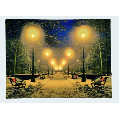 Night Street - Wrapped Canvas Print