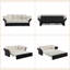 2 Seater Velvet Sofa Bed-126428403
