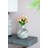 Svirla Vase-Black-And-White Swirl