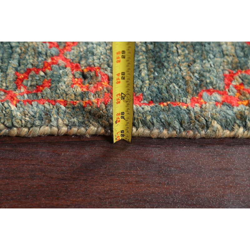 Tapis marocain intérieur / extérieur à motif treillis noué à la main 5 x 8