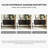 55.12"Brown and Black Solid Wood Ash Accent Cabinet