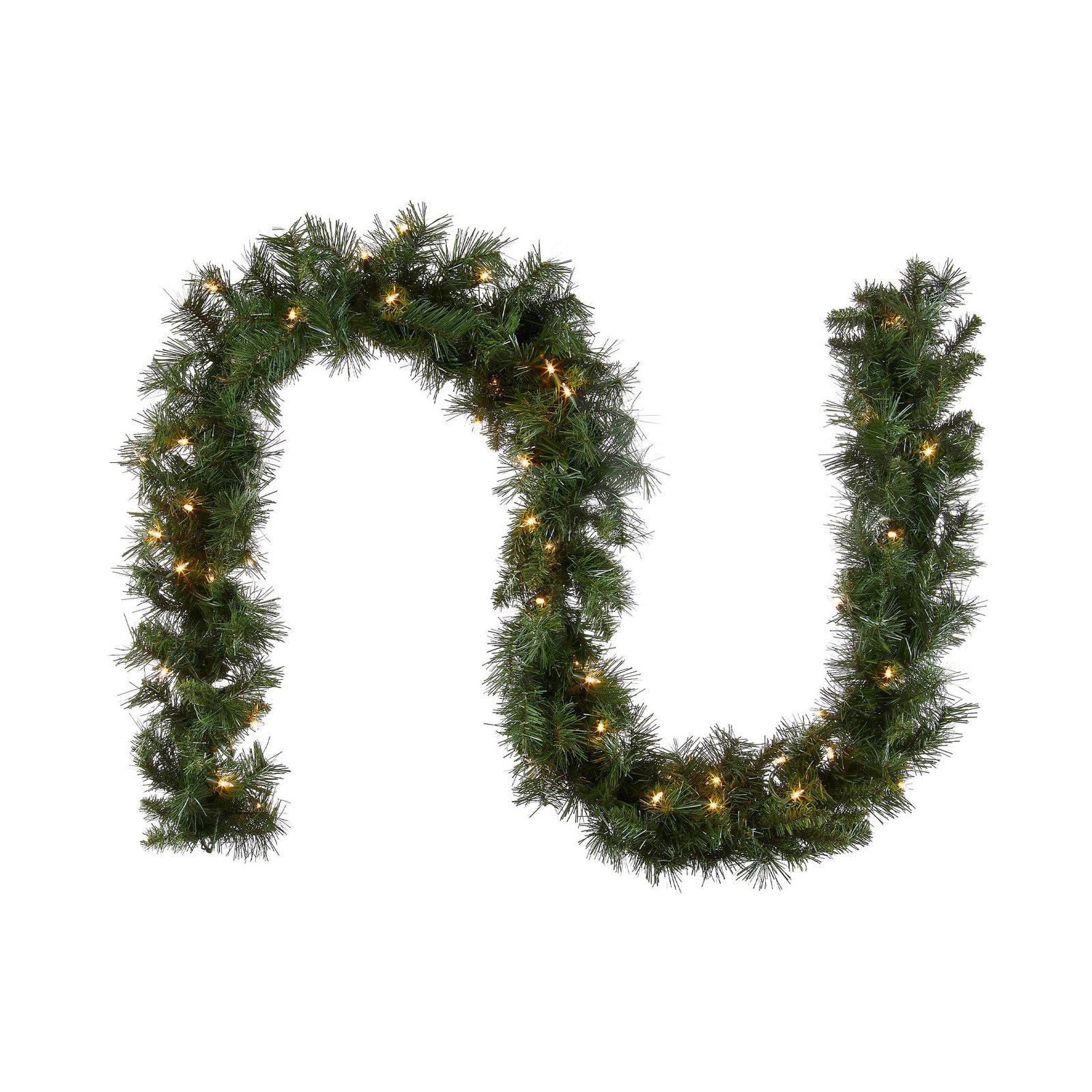 9' Pre-Lit Garland with 50 Clear/White Lights