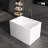 Tidal 39'' Freestanding Tub Acrylic Soaking Bathtub With Seat