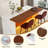 63" Modern Kitchen Island With Marble-Look Surface, LED Lights & Grille Design For Dining Room, Living Room-1743626672