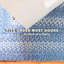 Tapis bleu réversible en jute tressé Damell-110097323