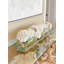 Casa Moderna Glass Plate Orchids Floral Arrangement in Planter