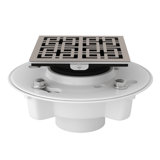 PVC 2" X 3" Drain Kit with Weave Decorative Cover