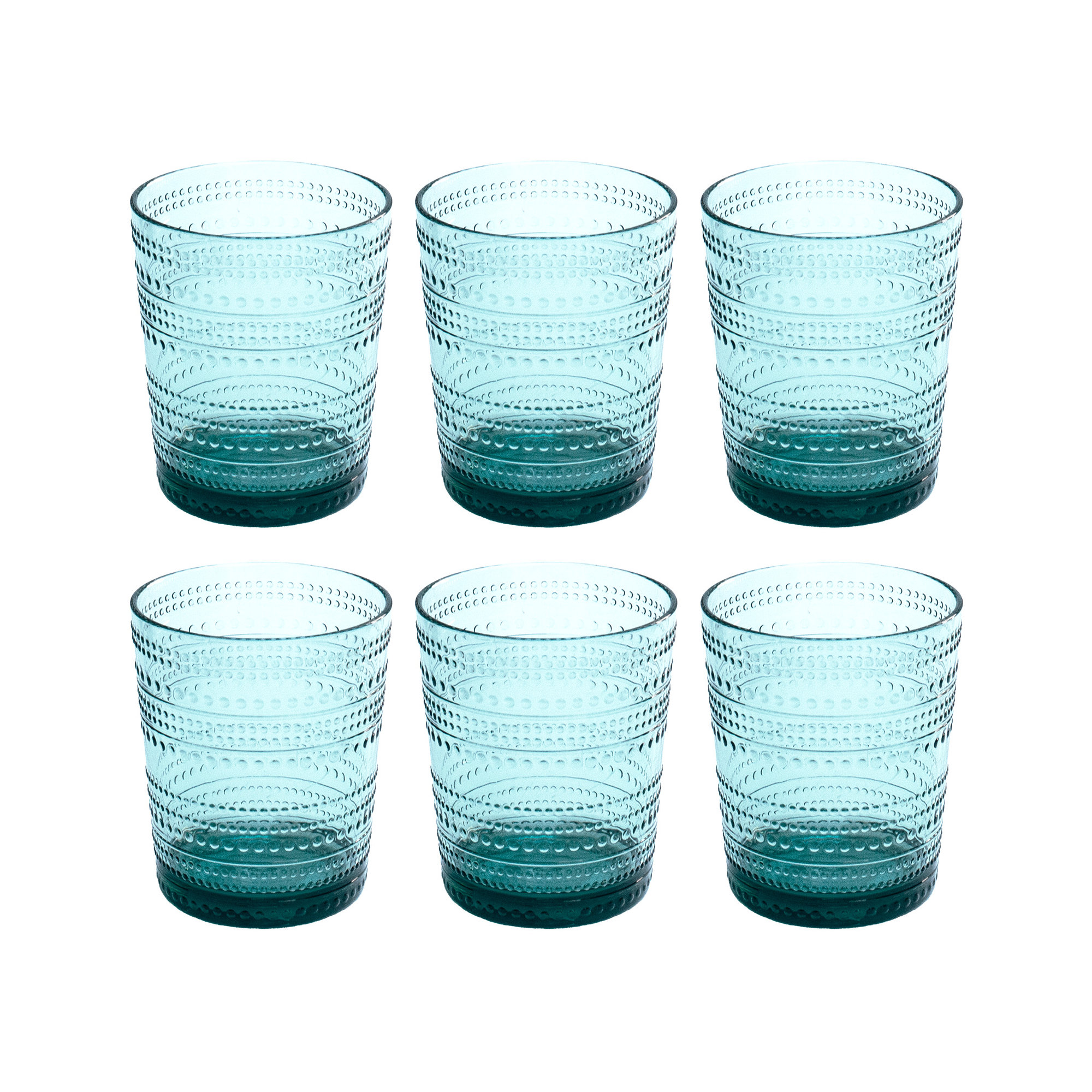 Joss & Main Chaplin 6 - Piece Acrylic Drinking Glass Glassware Set, 15.60oz., Green